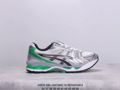 公司级asics亚瑟士 透气网眼鞋面配合部分合成革材质 采用全新ahar+橡胶材质,更加耐磨日本专业跑鞋品牌 Asics亚瑟士 Gel-Kayano 14 户外