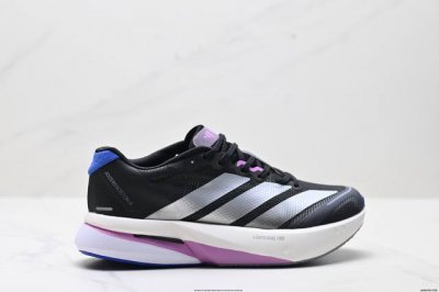 公司级Adidas Adizero Boston 13 阿迪达斯 透气网眼竞速跑鞋Boost 缓震底 运动鞋 后跟加厚 呵护脚后跟 立体保护软绵鞋口 轻松穿脱不