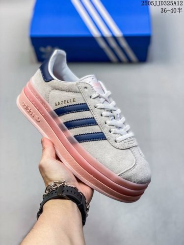 阿迪达斯Adidas Originals Gazelle Bold三层厚底耐磨 低帮 板鞋 尺码：见图 编码：05Jjd325A12