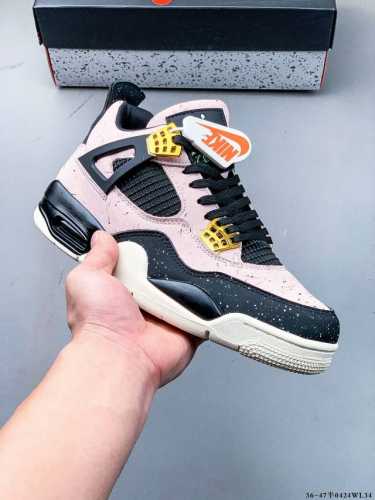 公司级！Air Jordan 4 Retro Og Cement Aj4 乔4 复古休闲运动篮球鞋 正确鞋舌立体高频 原厂数据 2025最新原厂底模 原厂纸板