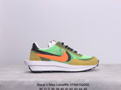 真标sacai X Nike Ldwaffle 华夫1代 解构高端跑鞋 联名设计 双钩双鞋舌设计 遵循原版 官方货号:Dh2684-001 尺码:36-45 X