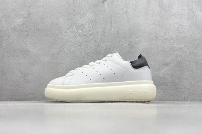 双12特价 Ad Originals Stan Smith Pe史密斯面包版系列低帮轻量松糕经典百搭复古休闲运动厚底板鞋“皮革全黑尾” 此次全新鞋型选择 Ori