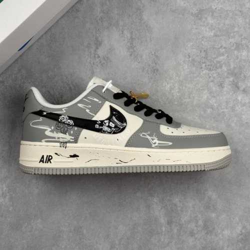 本地 核心私 Nike Air Force 1'07 Low Quit Smoking 戒烟骷髅 空军一号定制低帮板鞋 #戒烟骷髅，是一个极具冲击力与警示意味的