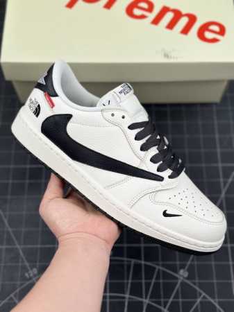 Travis Scott X Fragment Design X Air Jordan 1 Low Og Sp Aj1 乔1 Supreme北面联名-米白黑尾 - 点击图像关闭