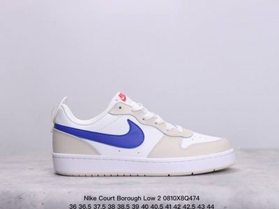 耐克nike Court Borough Low 2 低帮百搭透气休闲运动板鞋，经典耐用的设计，兼顾舒适脚感和出众风范，演绎匠心之作。结构性的支撑贴合感结合复古