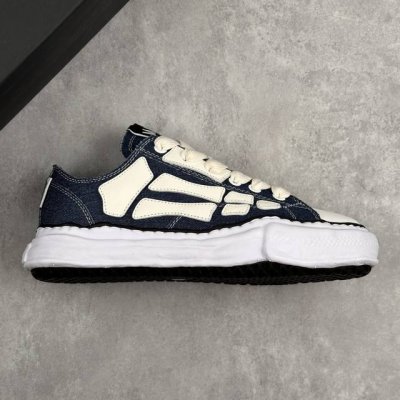 本地 核心私 Maison Mihara Yasuhiro X Mmy Amiri Skel-Top Low 圆头系带 低帮帆布鞋 张艺兴 王一博 王嘉尔 同款