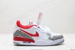 公司级三合一最强合体，多种新配色回归耐克nike Air Jordan Legacy 312 Low”White Grey Fog Blue Red“乔丹最强三