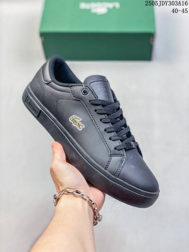 lacoste法国鳄鱼 香港 春秋款板鞋圆头平跟休闲鞋小白鞋 尺码 见图 编码 05Jdy303A16