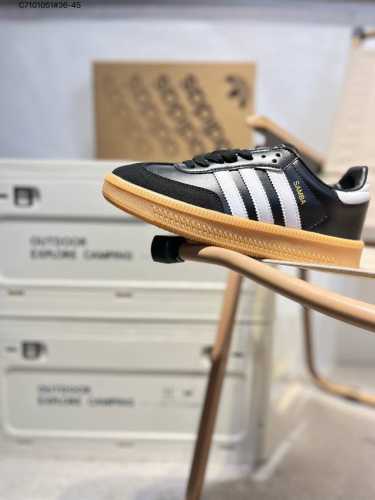 阿迪达斯三叶草Adidas Originals Samba Vegan Og”Spd“桑巴舞系列绅士德训足球风百搭低帮休闲运动板鞋 货号 Ie1379 C710