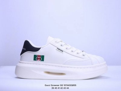 Gucci 轻奢单品鞋 广东品质原厂 高奢古驰gucci Screener Gg High-Top Sneaker休闲潮鞋系列意大利进口超软小牛皮+刺绣搭配 原