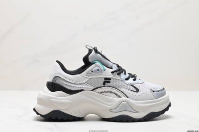 公司级fila Fusion斐乐潮牌 Bianco I硬糖二代 织物合成革 厚底 耐磨 低帮 老爹鞋 货号:T12W331301Fns 尺码:35.5 36 3