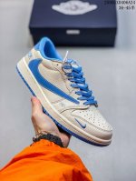 海外爆款限量发售 Travis Scott X Fragment Design X Jordan Air Jordan 1 Low Og Sp 迪奥联名 天蓝米