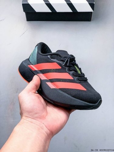集图 adidas Adizero Evo Sl M马拉松飞线贾卡轻质透气休闲运动跑步鞋小童鞋 采用双层透气网纱 Flywire动态飞线绑缚鞋面材质 内置Zoo