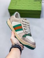 古驰 Gucci Distressed Screener Sneaker 古驰小脏鞋系列 官方同步 经典原型复古百搭做旧小脏板鞋复古学院风 怀旧版 08Jyd3