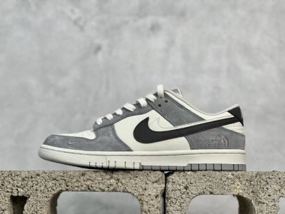 放店私 Nike Sb Dunk Low X The North Face 北面联名-米灰黑白双勾 纯原大厂出品 极力推荐 原装头层材料 独家版型蒸餾加工帶來的