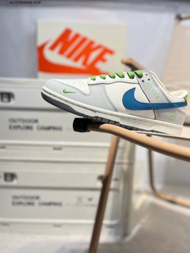 Nike Sb Dunk Low“古驰联名” 周年高端定制 低帮休闲板鞋 定制鞋盒 超高清洁度 皮料切割干净无任何毛边 细节完美Xy2026 Aa7721828