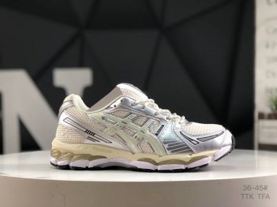 亚瑟士 Asics Gel-Kayano 12.1 纯原版本亚瑟士运动休闲透气专业跑鞋 采用工程弹性双层再生针织密度鞋面材质 后跟3D可视Gel缓震乳胶物料 升