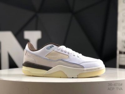 真标带半码 Who Decides War X Nike Jordan Flight Court Ate 搭防滑耐磨 低帮 耐克复古篮球鞋 货号:Ib8858-