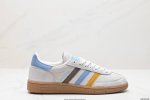 公司级adidas Handball Spezial 阿迪达斯经典款 复古休闲板鞋 全鞋采用反毛皮制作 牛筋耐磨大底 承载青春情怀的板鞋 经典三条杠装饰鞋侧 品