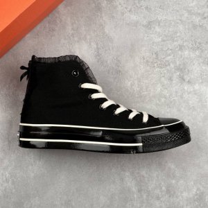 本地 核心私 蕾丝甜酷朋克风鞋来咯～匡威Converse Chuck Taylor All Star 1970S High Black Lace 复古三星标高帮