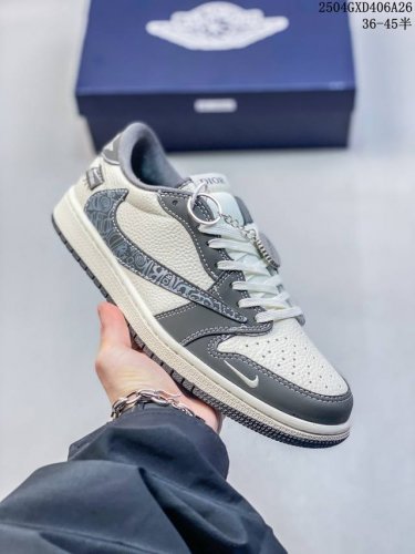 海外爆款限量发售！Travis Scott X Fragment Design X Jordan Air Jordan 1 Low Og Sp “迪奥联名 米灰