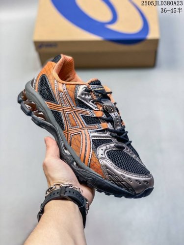 真标带半码 asics Gel-Nimbus 10.1亚瑟士复古铁锈橙黑拼色网面男女运动跑鞋 尺码 见图 编码 05Jld380A23