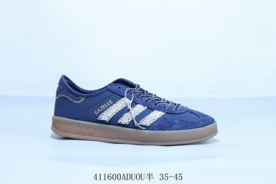 阿迪达斯Adidas Originals Gazelle Esquisite Gucci 德训 羚羊系列低帮复古百搭休闲运动板鞋 藏蓝 货号 Ih3725 41