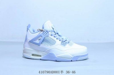 Air Jordan 4 Retro Aj4 乔4 迈克尔 乔丹Aj4代中帮复古休闲运动文化篮球鞋 白蓝 货号 Hv0823-100 410790Adooi半