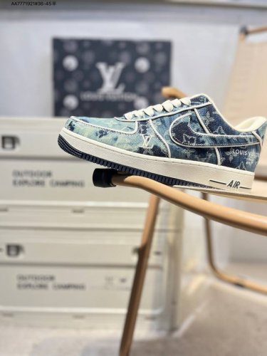 lv X Nk Air Force 1'07 Low 空军一号低帮休闲板鞋 #定制皮料 原楦原纸板 纯正空军版型 高清洁度 内置全掌气垫Sc9207 Aa777