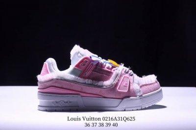 真标全新Lv路易威登Louis Vuitton Trainer Sneaker Low休闲运动文化百搭板鞋 Xm0216Q625