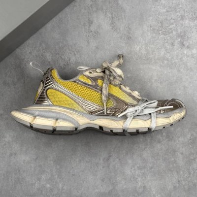 本地 核心私 法国高端奢侈品牌-巴黎世家Balenciaga 3Xl Sneakers 3+系列 10代渐变色 低帮复古阔型底姥爹风潮流百搭休闲慢跑鞋 男女鞋配
