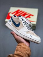 Air Jordan 1 Low 斯图西联名-米浅咖 高端定制 低帮复古篮球鞋 Sj9950-027 #定制鞋盒 大厂纯原品质出货 超高清洁度 皮料切割干净无任