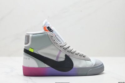 公司级Off-White X Nike Blazer Mid Grim Reaper 万圣节鞋扣 潮流 中帮 板鞋 货号:Aa3832-001 尺码:36 36
