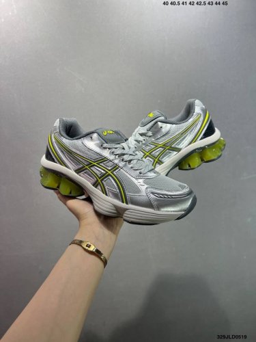 公司级Asics Gel-Kinetic Fluent 纯原版本 亚瑟士运动休闲透气专业跑鞋 新一代缓震未来感跑鞋 鞋面复杂的切割和银色细节极具前卫风格 大底科