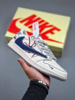 D版 Nike Dunk Low 倒钩斯图西联名 白蓝蜘蛛侠 大厂出品 极力推荐 原装头层材料 独家版型蒸餾加工帶來的是更好的视觉和脚感体验大厂纯原品质出货 清