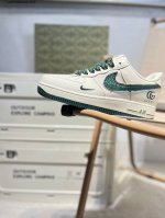 公司级头层古驰 X Nk Air Force 1'07 Low 空军一号低帮休闲板鞋 #定制皮料 原楦原纸板 纯正空军版型 高清洁度 内置全掌气垫Qy6818