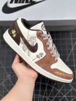 核心私 Air Jordan 1 Low Aj1 乔1 神话悟空 高端定制 低帮复古篮球鞋 #定制鞋盒 大厂纯原品质出货 超高清洁度 皮料切割干净无任何毛边 细
