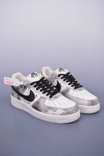 Nike Air Force 1 Low 山水墨画 原楦头原纸板 打造纯正空军版型 专注外贸渠道 全掌内置蜂窝气垫 原盒配件 原厂中底钢印、拉帮完美 官方货号：