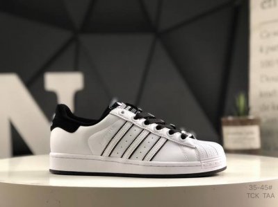 130 真标带半码阿迪达斯 Adidas Superstar 三叶草经典贝壳头系列 迪奥联名 新款休闲板鞋潮流男女士运动鞋 。鞋面柔软皮革材质 标志性的贝壳鞋头