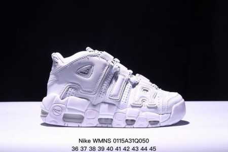真标耐克Nike Wmns Air More Uptempo Gs Barely Green 皮蓬初代系列经典高街百搭休闲运动文化篮球鞋美国队配色 货号:921 - 点击图像关闭