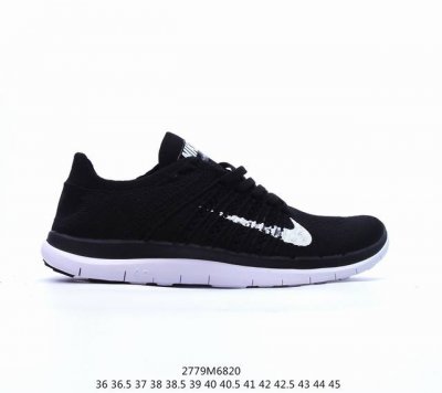 真标带半码！ Nike耐克男女free 4.0赤足四代 飞线网面透气缓震运动跑步鞋 货号：631053-001 编码：2779M6820