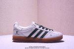 公司级Adidas Originals Gazelle Indoor Indoor Lv T头鞋 防滑耐磨轻便 低帮 板鞋 男女同款 白绿 以柔软的皮革鞋面搭配