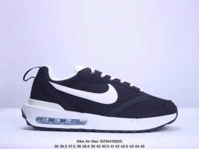 耐克Nike Air Max DawnGreyWhite黎明系列低帮气垫百搭休闲运动慢跑鞋 采用翻毛皮组合透气梭织鞋面材料#中底高弹EVA缓震组合开窗式Air气