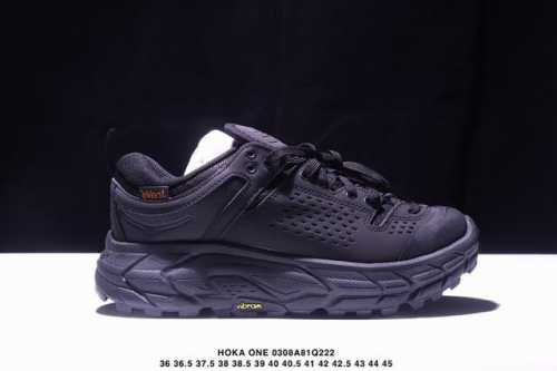 230 Hoka One One Tor Ultra 织物皮革系带低帮户外功能鞋 男女同款白灰 Xm0309Q222