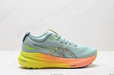 公司级Asics亚瑟士 Gel-Kayano 31 platinum低帮专业有氧超轻便运动跑步鞋 全新原装数据开发 符合人体工程学 一体式双层编制鞋面 高弹性面