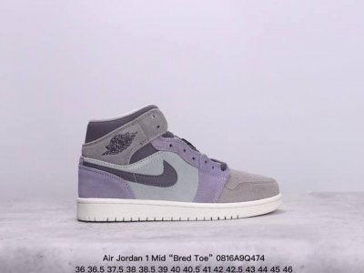air Jordan 1 Mid “Bred Toe” Aj1 中帮 黑红脚趾 这款中帮黑红脚趾融合了两大超经典配色，Bred 黑红和 Black Toe 黑脚