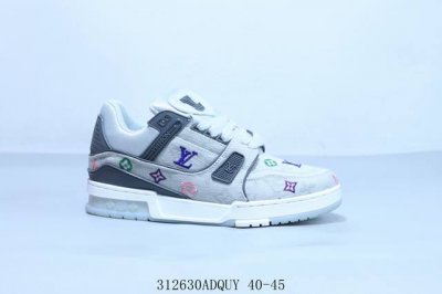 210 lv路易威登Louis Vuitton Trainer Sneaker Low休闲运动文化百搭篮球鞋 312630Adquy 40-45