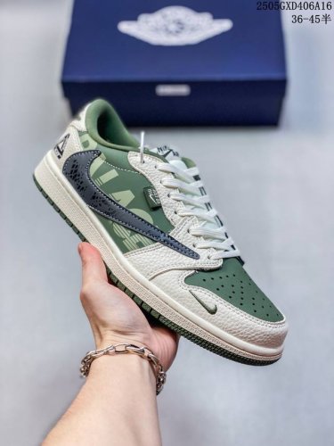海外爆款限量发售 Travis Scott X Fragment Design X Jordan Air Jordan 1 Low Og Sp palace联名