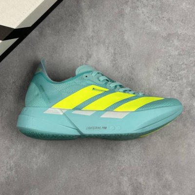 本地 核心私 公司级Adidas Adizero Adios Pro 4 M马拉松飞线贾卡轻质透气休闲运动跑步鞋 采用双层透气网纱 Flywire动态飞线绑缚鞋