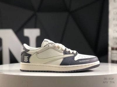 耐克 Travis Scott X Fragment Design X Air Jordan Aj1 Low Og Sp 三方联名闪电倒钩 低帮 货号：Qy09